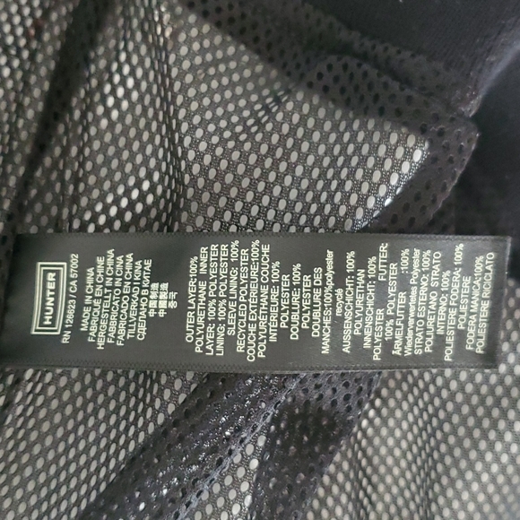 Hunter rubberized bomber jacket, black xs - Picture 6 of 7